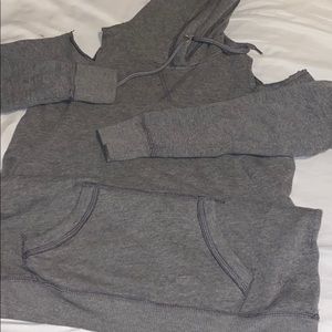 Shoulder Cut-Out Hoodie